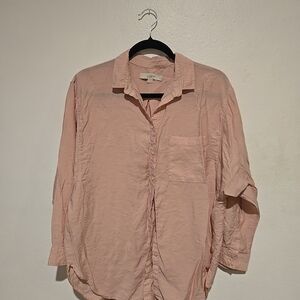 LOFT Women's Button Down Relaxed Shirt Size M